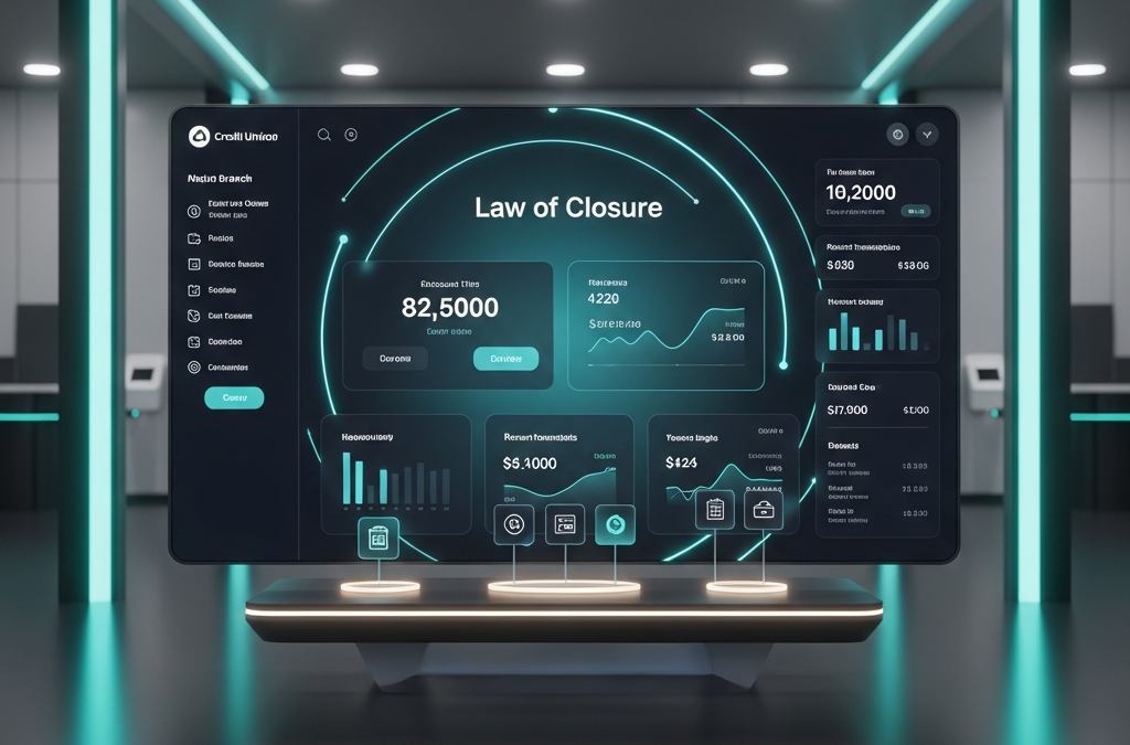 The Law of Closure in 2026 Credit Union UI Design: Architecting Completeness and Mental Model Alignment