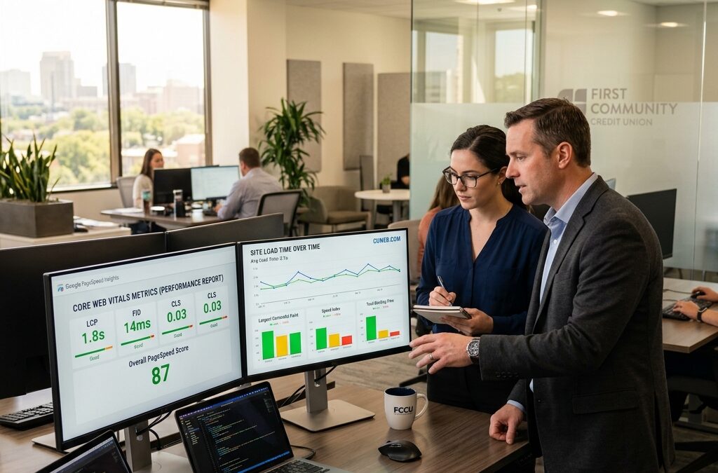 Credit Union Website Performance Optimization: The Complete Guide to Page Speed, Core Web Vitals, and Technical SEO for Member Acquisition in 2026