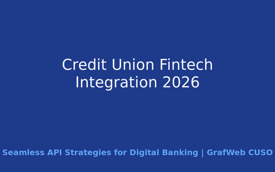 Credit Union Fintech Integration 2026: Seamless API Strategies for Digital Banking Excellence