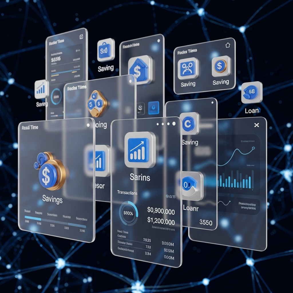 Futuristic Credit Union Digital Dashboard