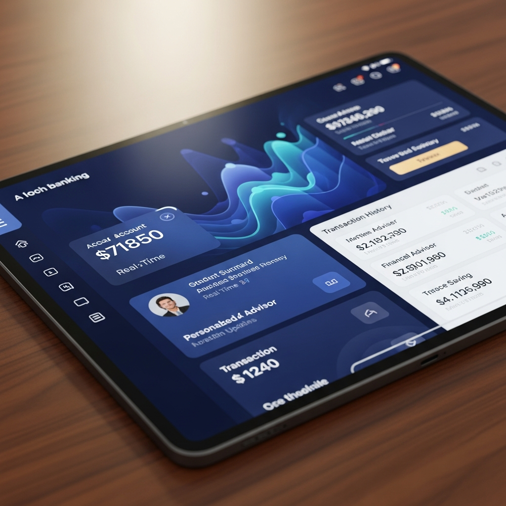 Advanced data visualizations representing financial growth on a digital interface