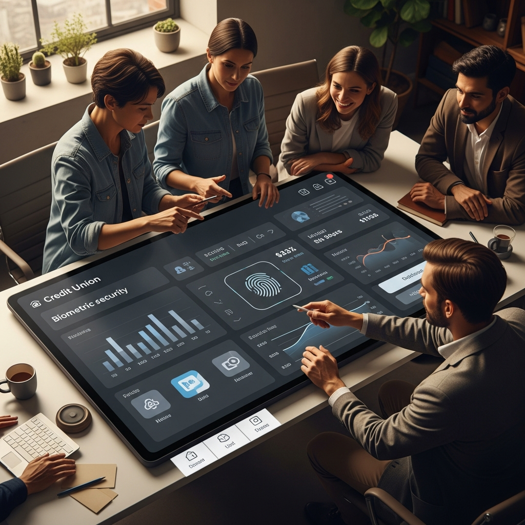 Digital financial interface showing high-contrast and accessible design elements