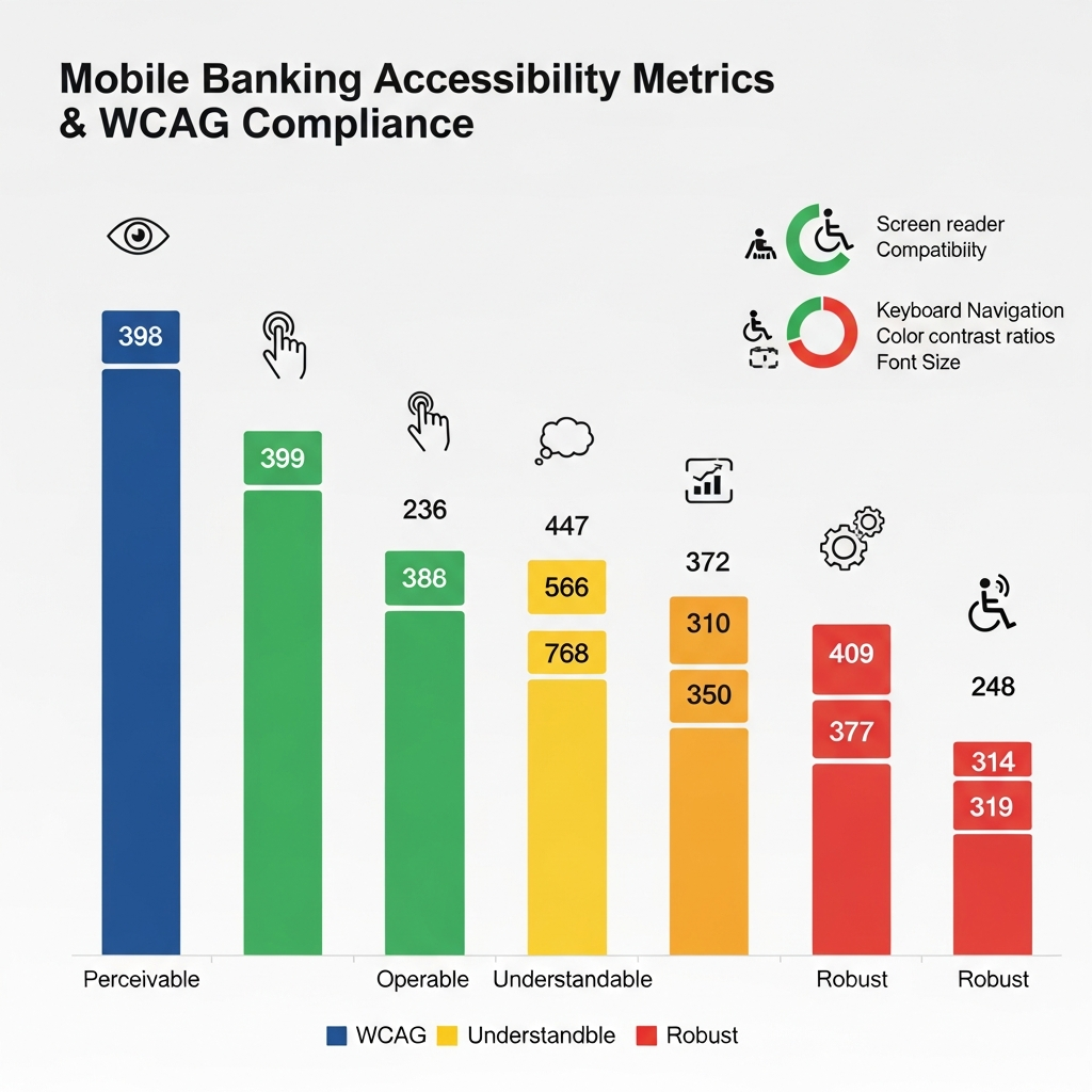 WCAG compliance metrics for digital banking accessibility