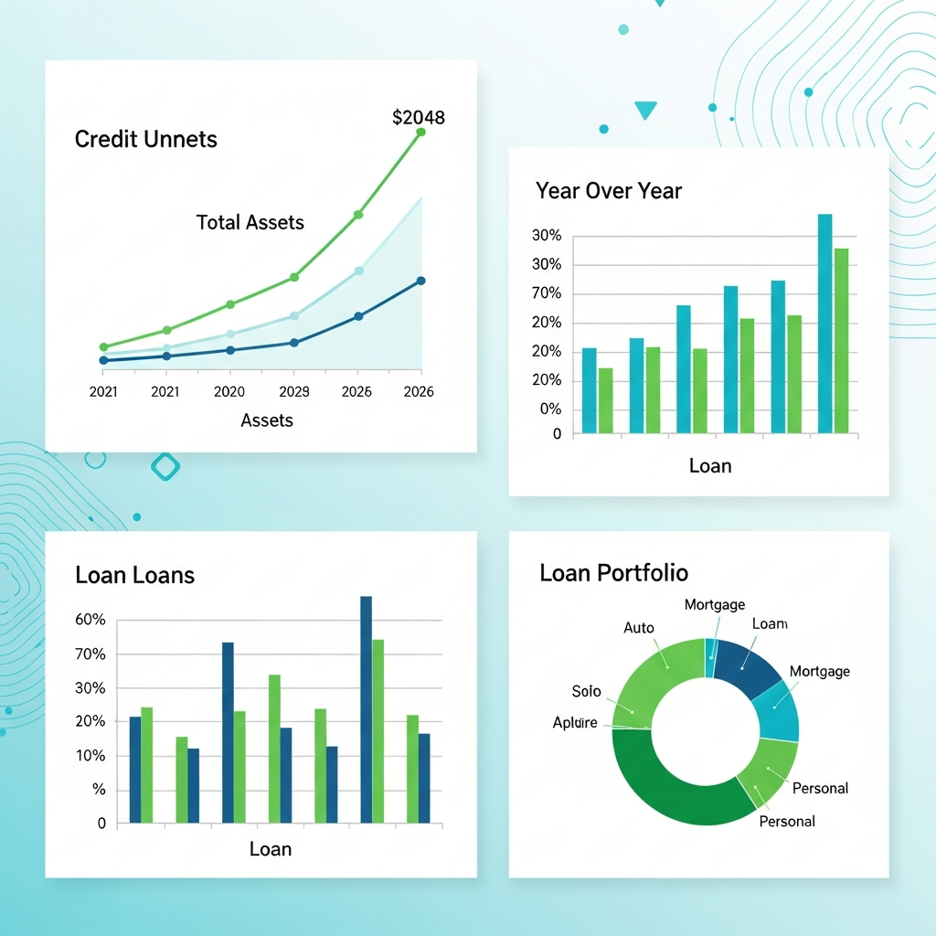 CU growth charts assets loans 2026