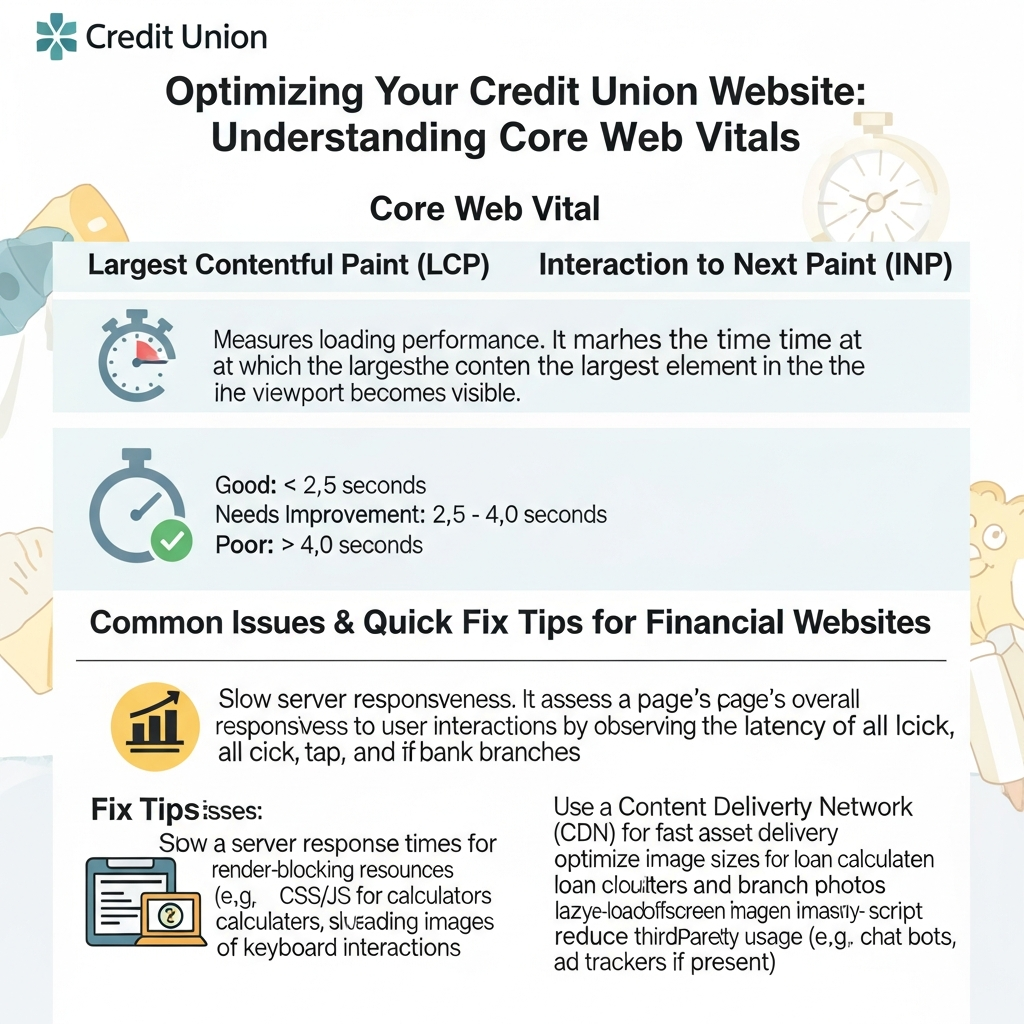 Core Web Vitals Infographic for Credit Unions