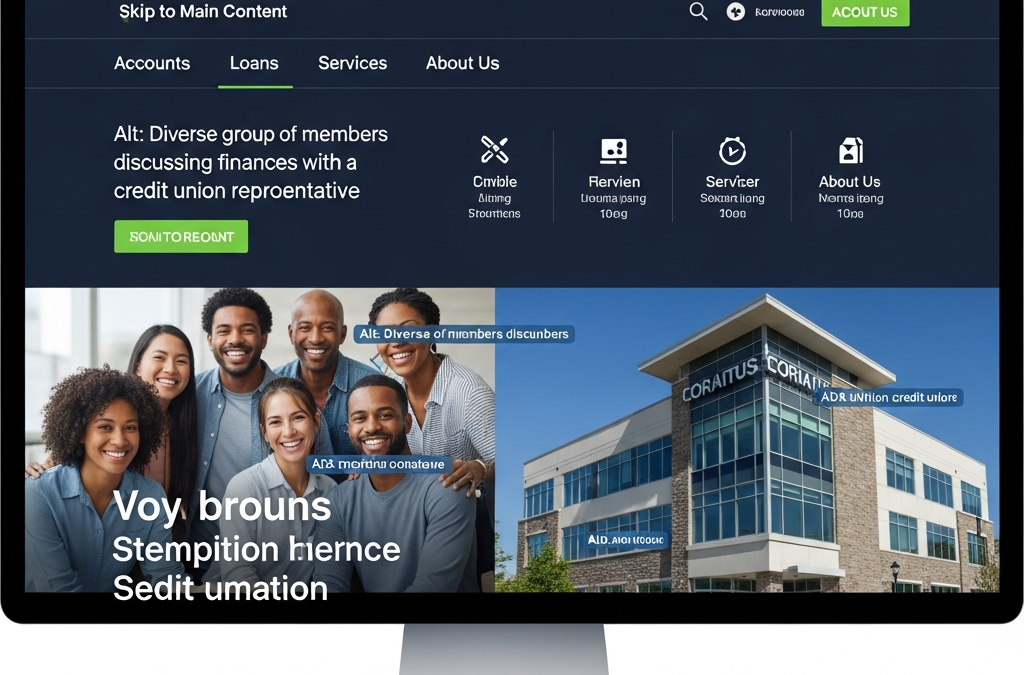 WCAG 2.2 ADA compliance credit union