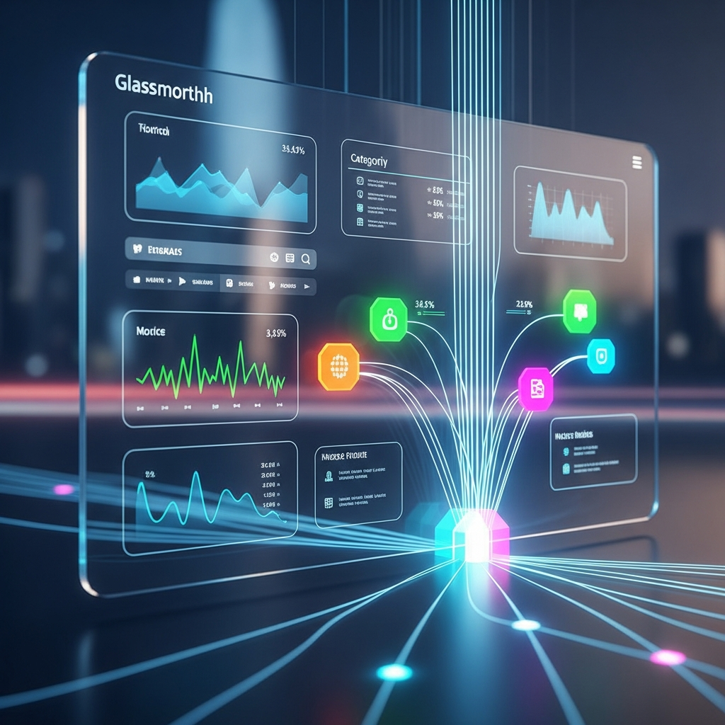 High-Tech Minimalist Financial UI Dashboard