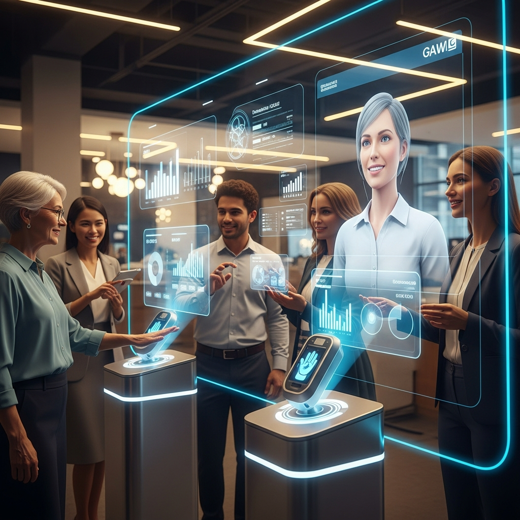 Futuristic Digital Branch Interface