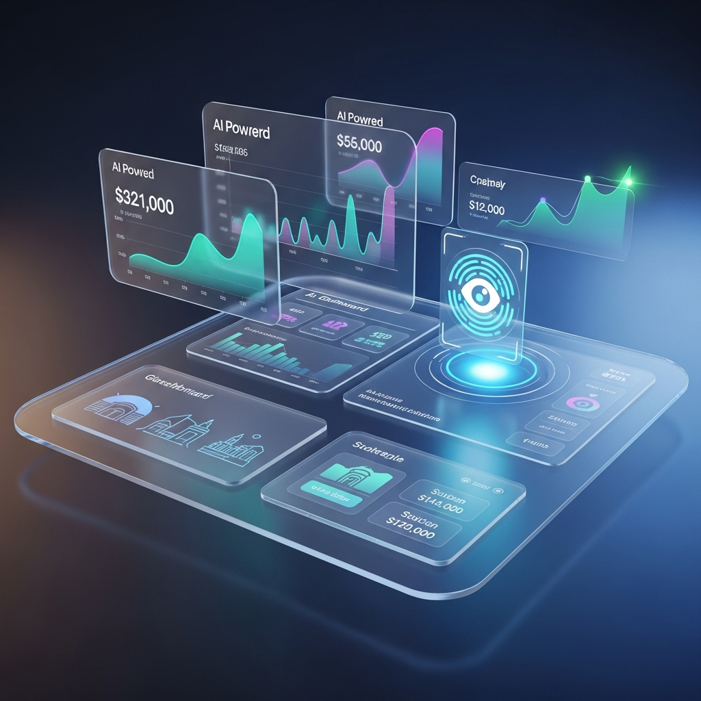 Futuristic Credit Union Digital Interface 2026