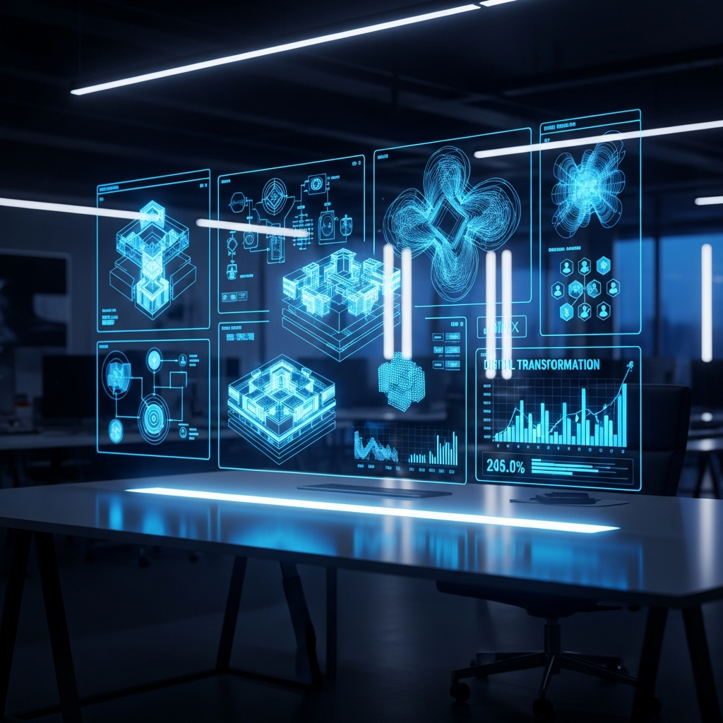 High-tech minimalist UI interface showing psychological design patterns