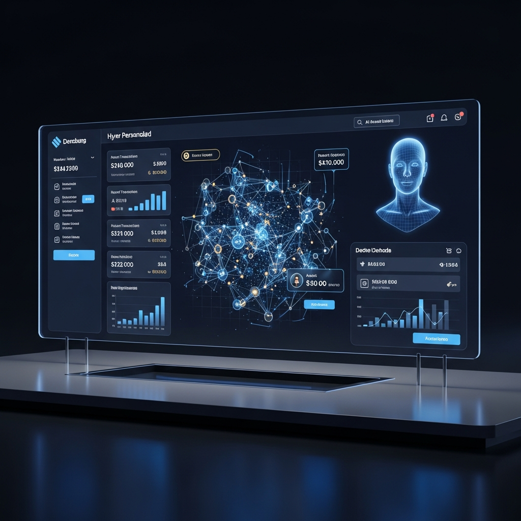 AI Assistant helping a member with financial health visualizations