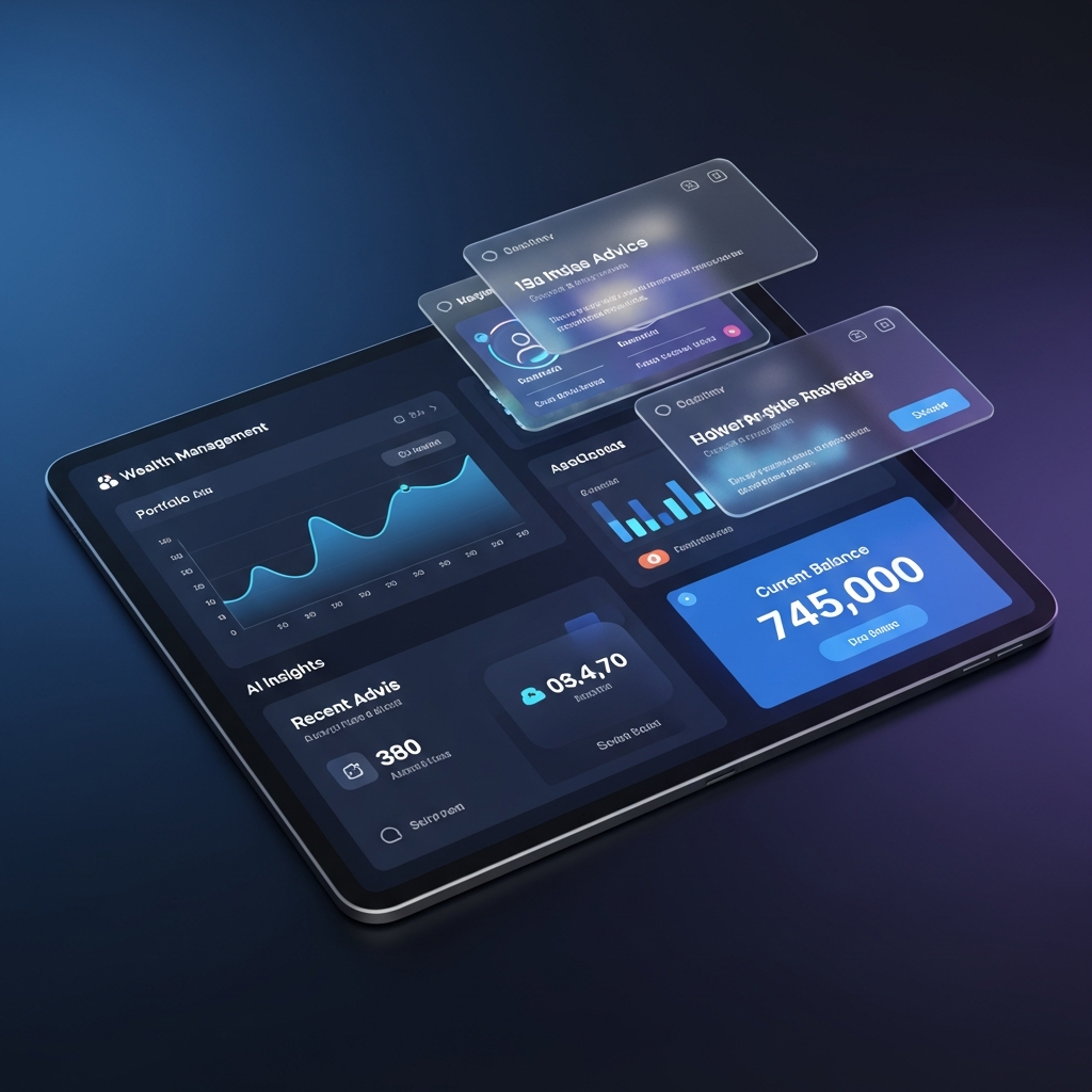 Close-up of member interacting with a high-fidelity haptic banking app