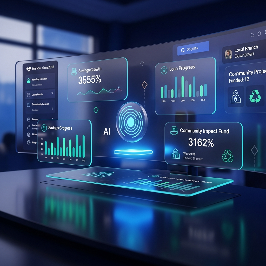 High-Performance Credit Union Dashboard Statistics