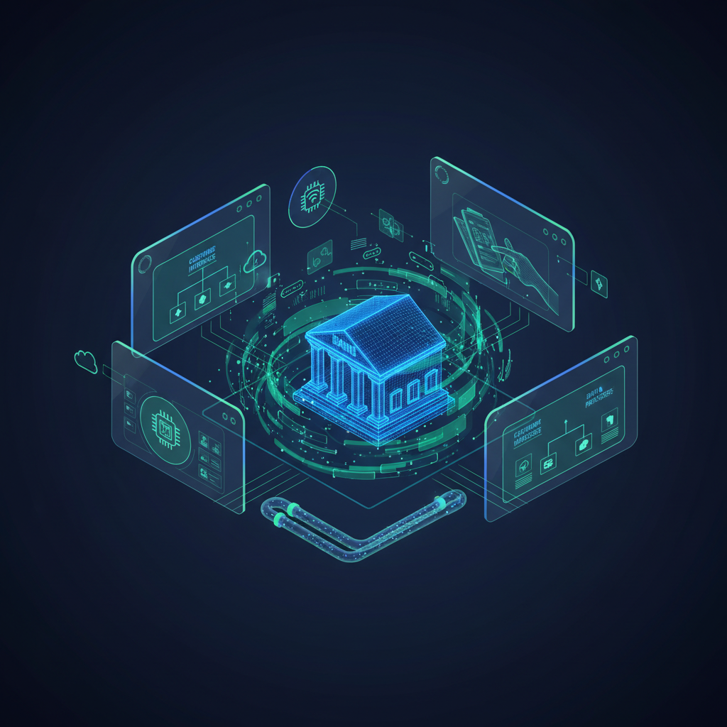 Branch-to-Digital Integration: Reimagining the Physical Presence - concept illustration