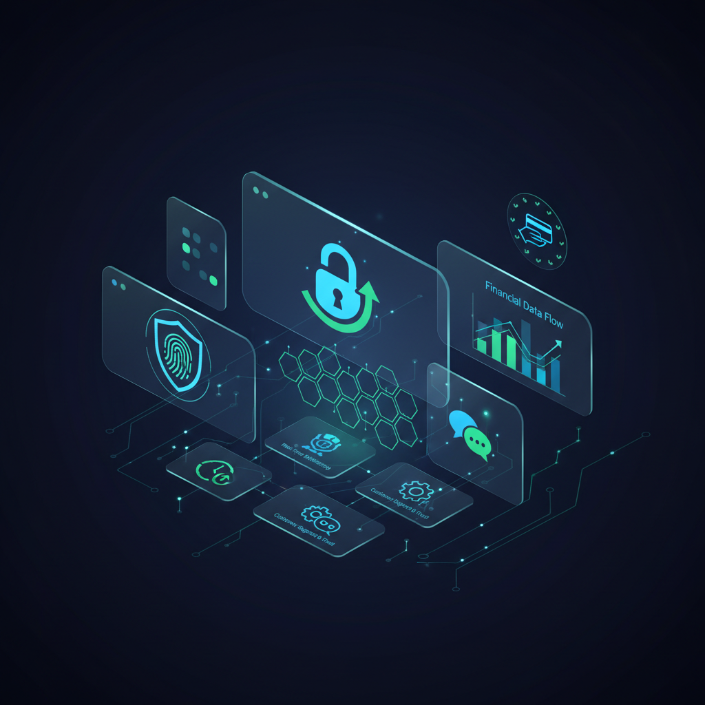 Cybersecurity and Trust: Building Confidence in Digital Banking - concept illustration