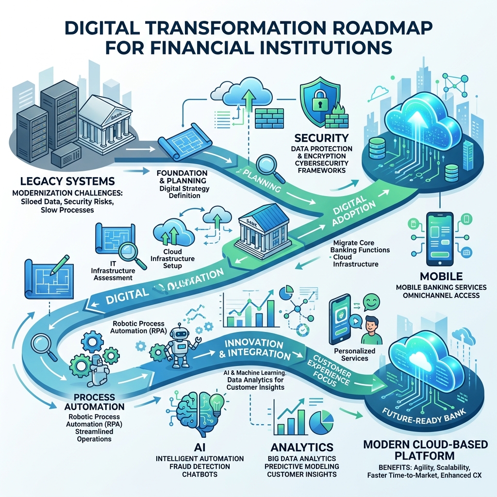 Digital transformation roadmap for credit unions
