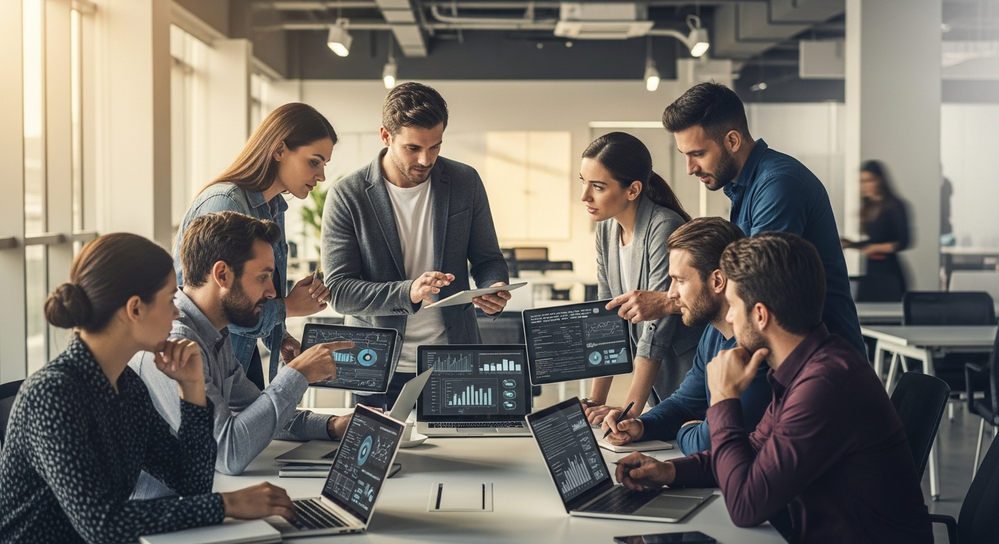 Credit union IT security team collaborating on member data protection strategy