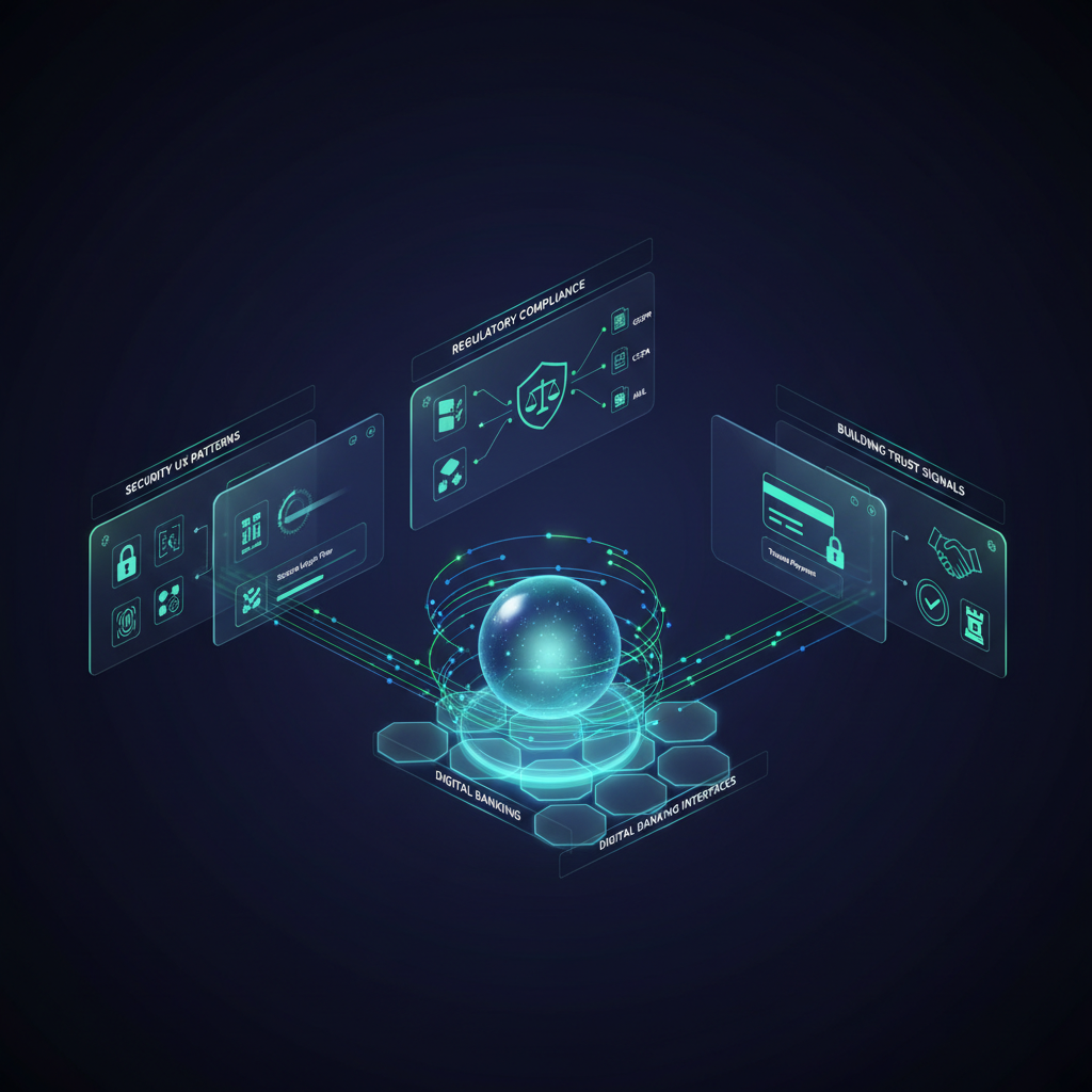 Cybersecurity and Trust - Security UX Patterns, Regulatory Compliance, Building Trust Signals in Digital Banking Interfaces - concept illustration