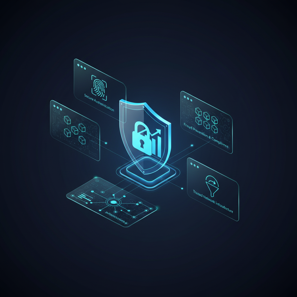 Cybersecurity and Trust - Building Confidence in Digital Banking - concept illustration