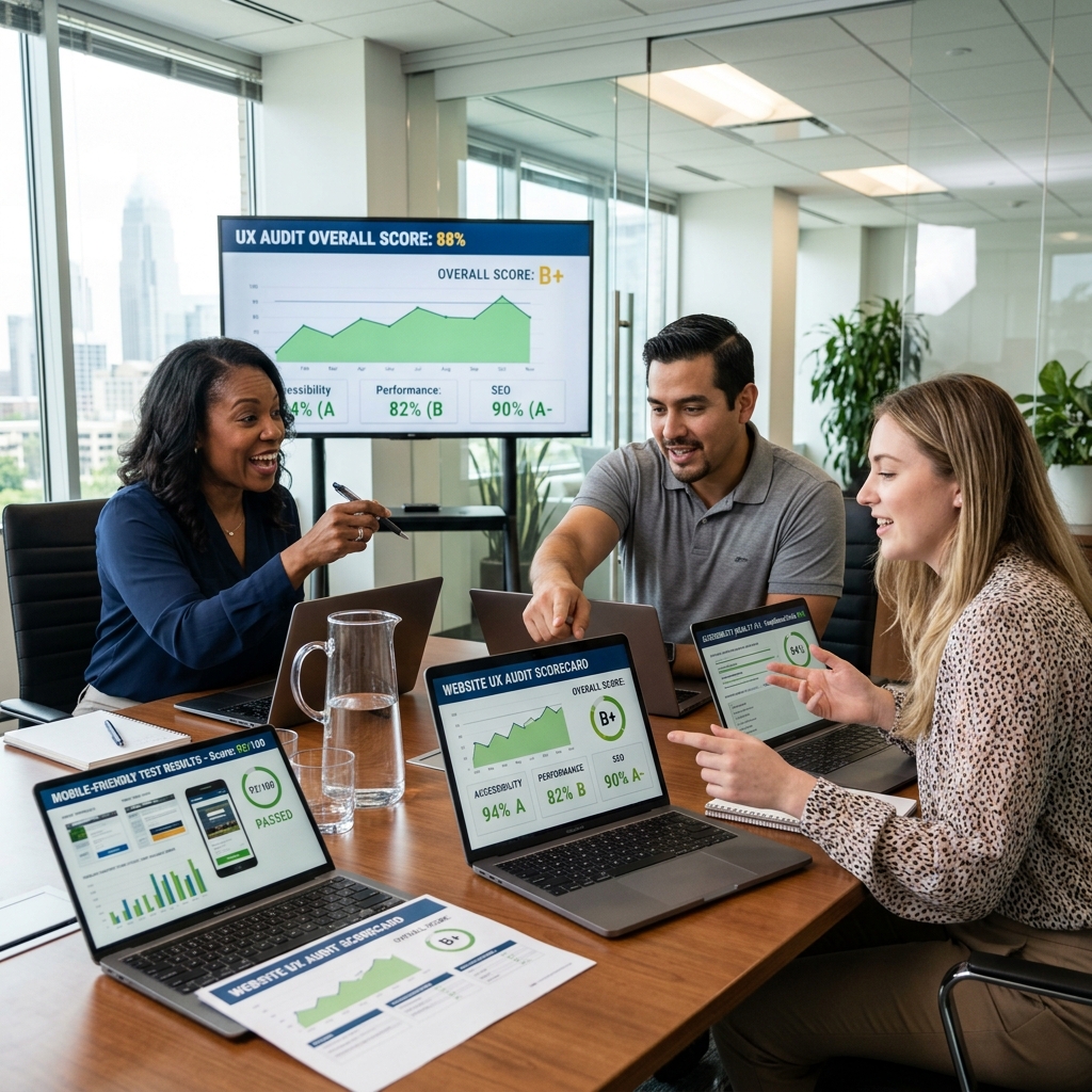 Credit union competitive positioning analysis with website benchmarking dashboard