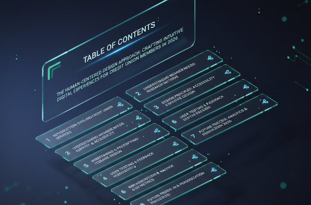 The Human-Centered Design Approach: Crafting Intuitive Digital Experiences for Credit Union Members in 2026
