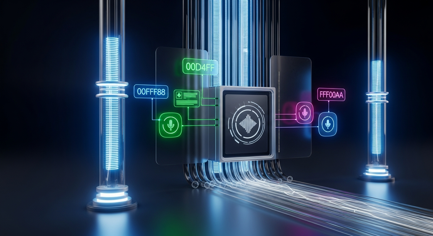Voice data streams being secured by advanced biometric authentication in digital banking system