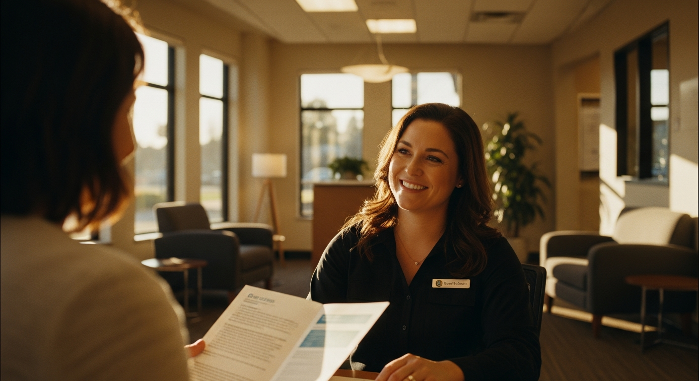 credit union website - Credit union member engaging with a video banking session on a mobile device for digital account opening