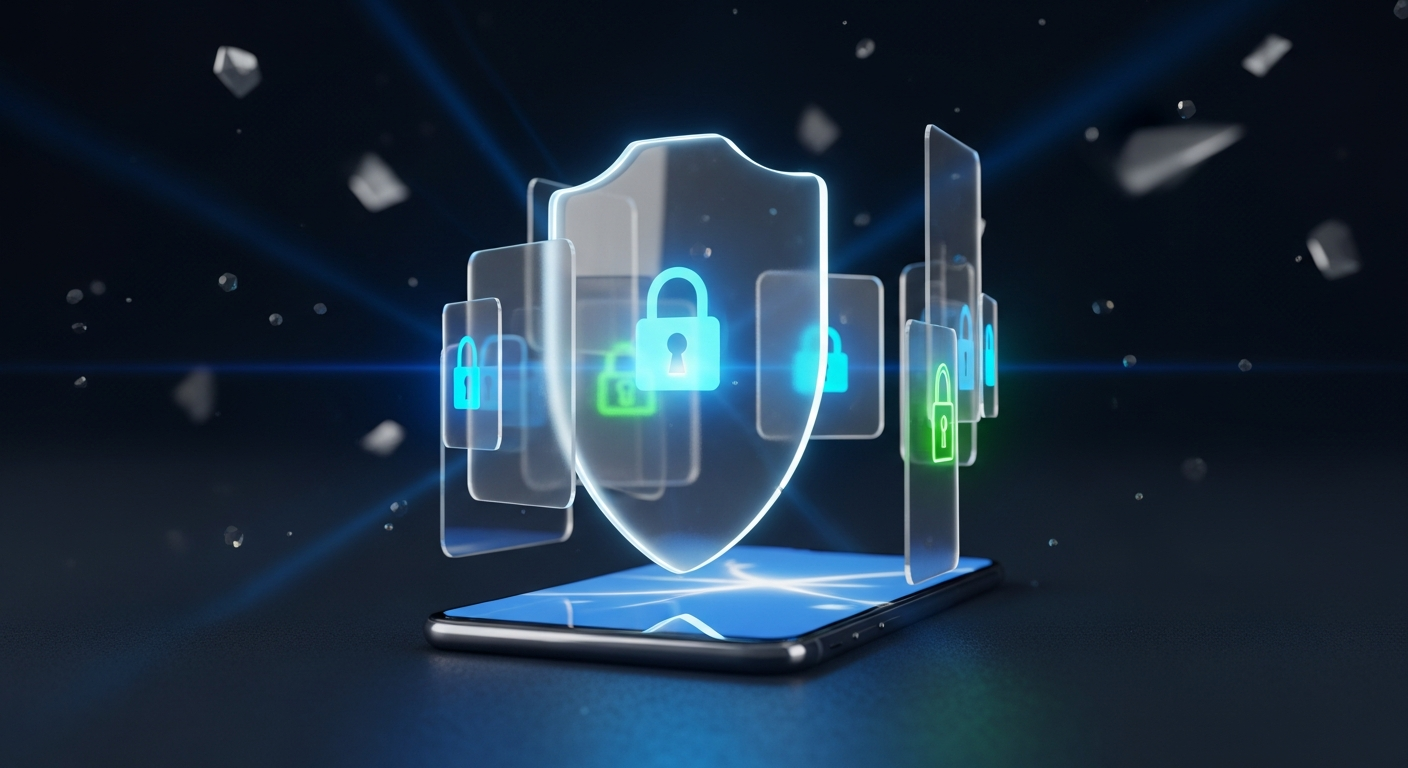 Credit union mobile banking security interface with instant payment verification controls