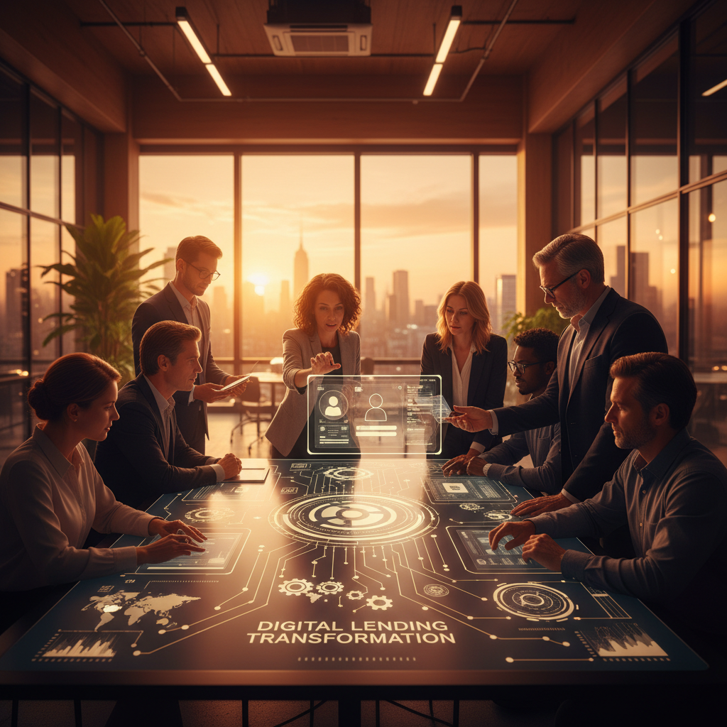Digital Lending Transformation - concept illustration