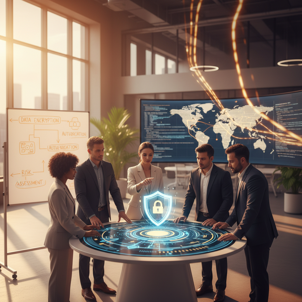 Cybersecurity and Trust: Building Confidence in the Digital Journey - concept illustration