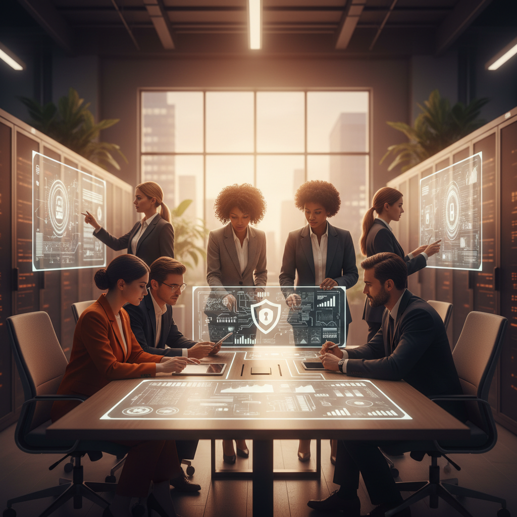 Cybersecurity and Trust: Architecting Confidence in the Digital Journey - concept illustration