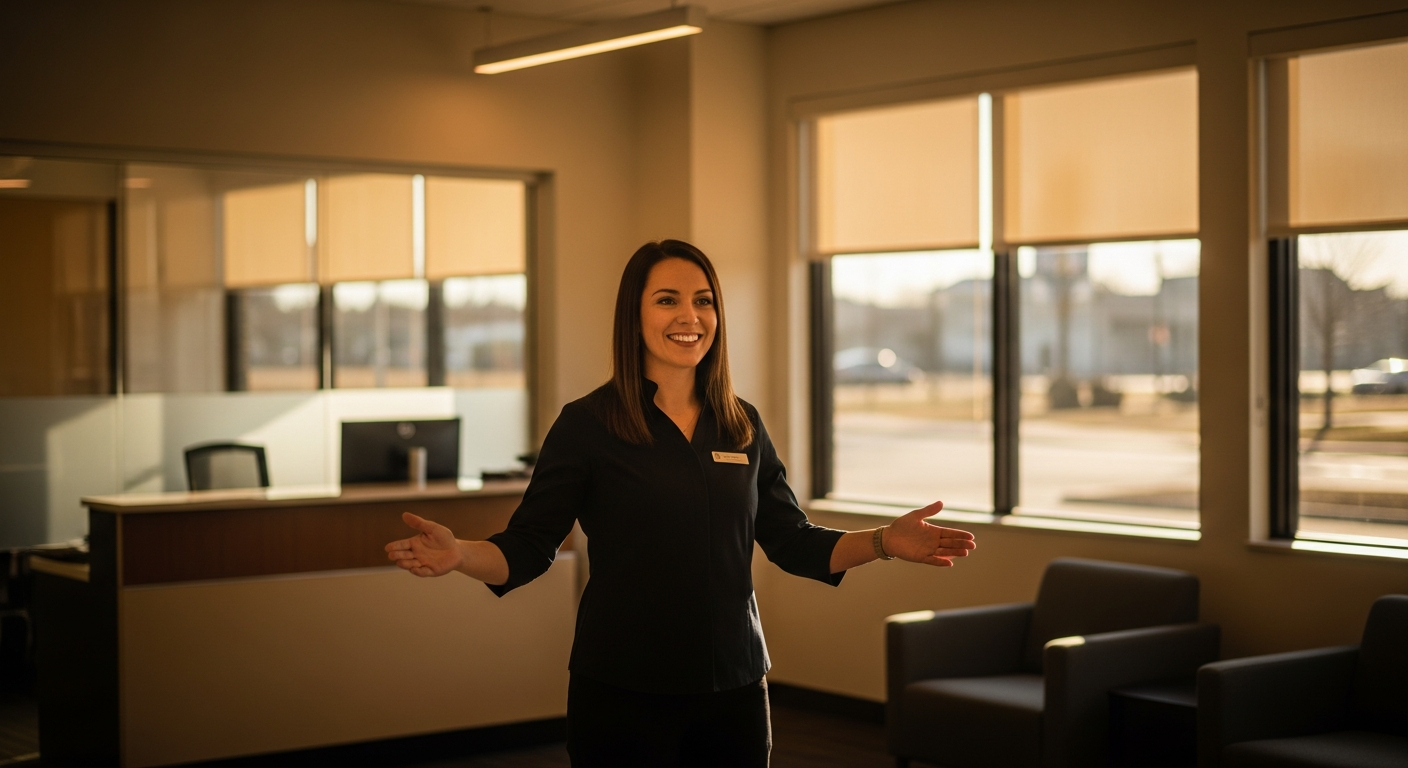 credit union portal personalization - Credit union professionals collaborating around a digital strategy dashboard on a large screen in a modern office with warm natural light