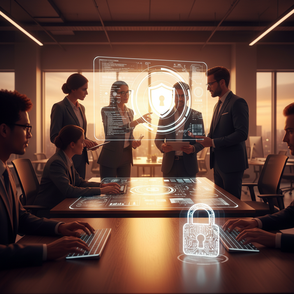 Cybersecurity and Trust: Building Confidence in Digital Banking - concept illustration