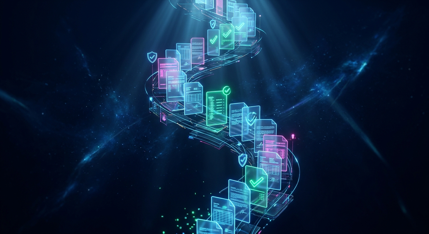Digital mortgage document collection and verification flow interface